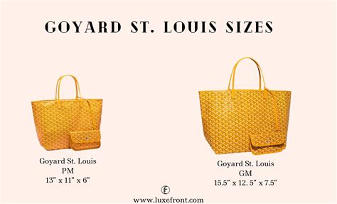 goyard st louis tote price paris|Goyard st louis size comparison.